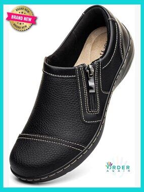 Comfortable Leather Loafers Slip On Dress Shoes Business Casual Walking Flats